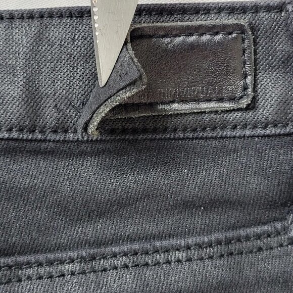 Cult of Individuality Jeans Men Size 31 34X29 Black Skinny Waxed Coated Moto - Picture 8 of 16